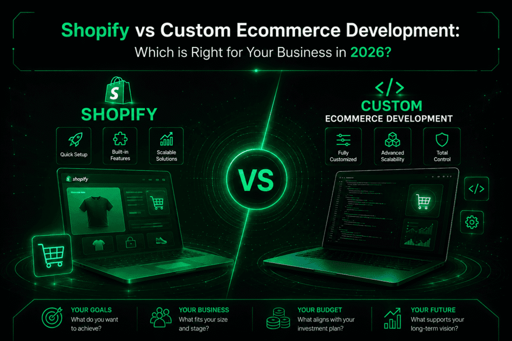 Shopify vs Custom Ecommerce Development: Which Is Right for Your Business in 2026?
