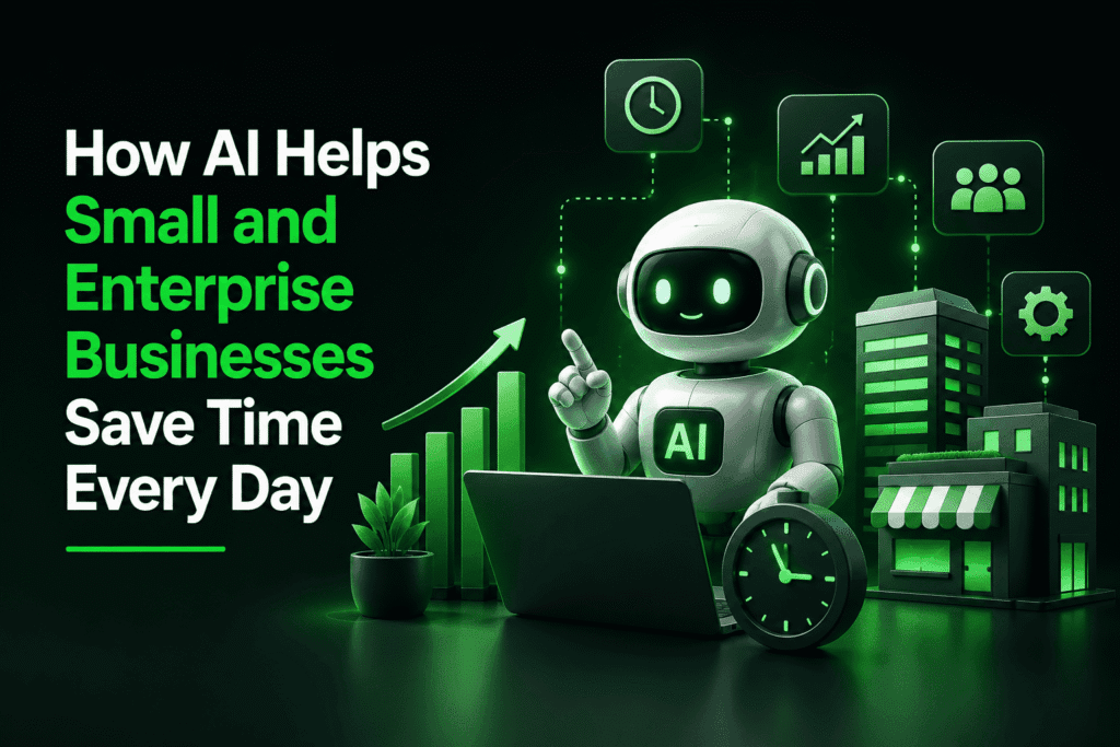How AI Helps Small and Enterprise Businesses Save Time Every Day