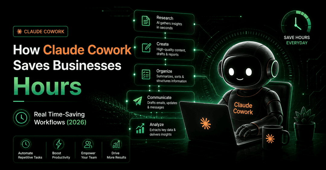 How Claude Cowork Saves Businesses Hours: Real Time-Saving Workflows (2026)