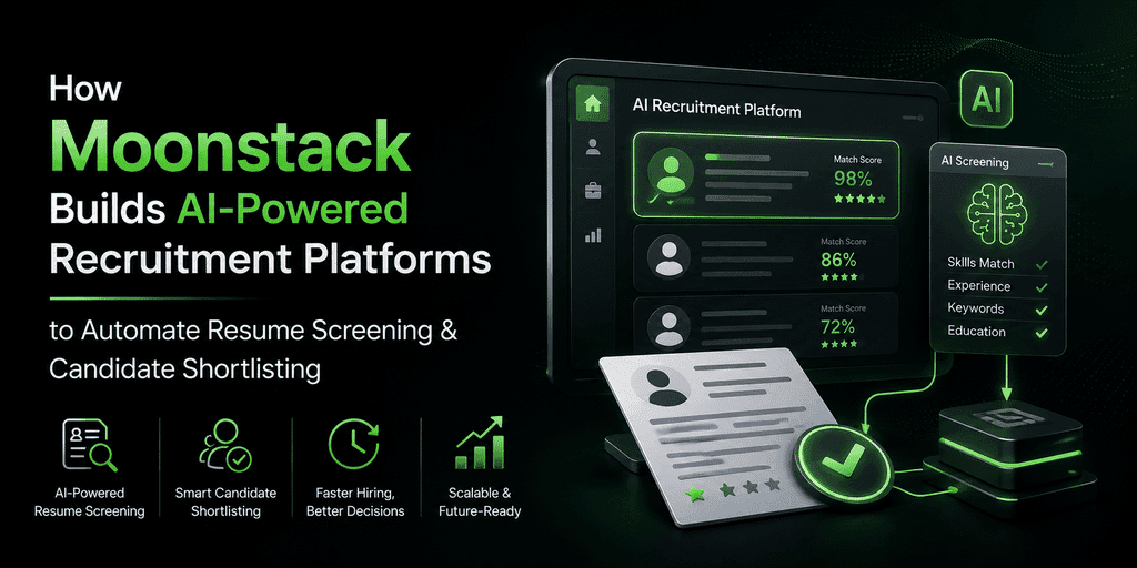 How Moonstack Builds AI-Powered Recruitment Platforms to Automate Resume Screening & Candidate Shortlisting