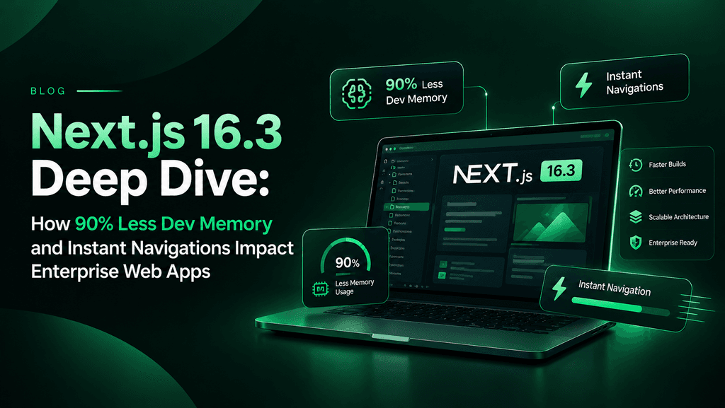Next.js 16.3 Deep Dive: How 90% Less Dev Memory and Instant Navigations Impact Enterprise Web Apps