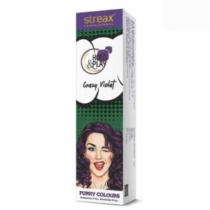 Streax Professional Hold & Play Funky Colours Crazy Violet (100gm)